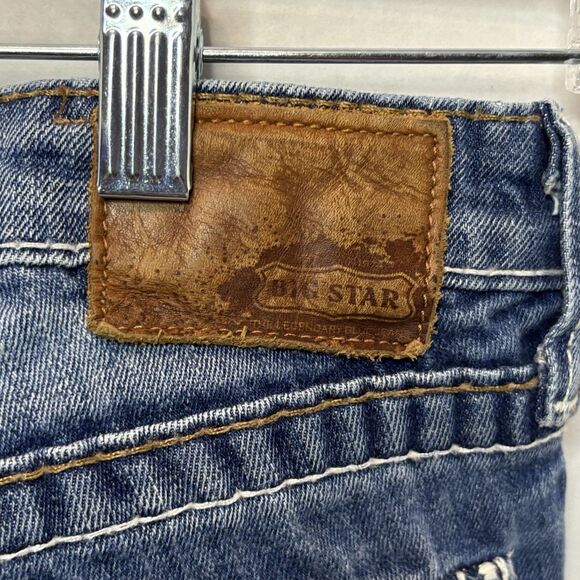 Big Star Maddie Mid-Rise Fit Boot Cut Jeans Women's Size 26L Medium Wash - Picture 6 of 11
